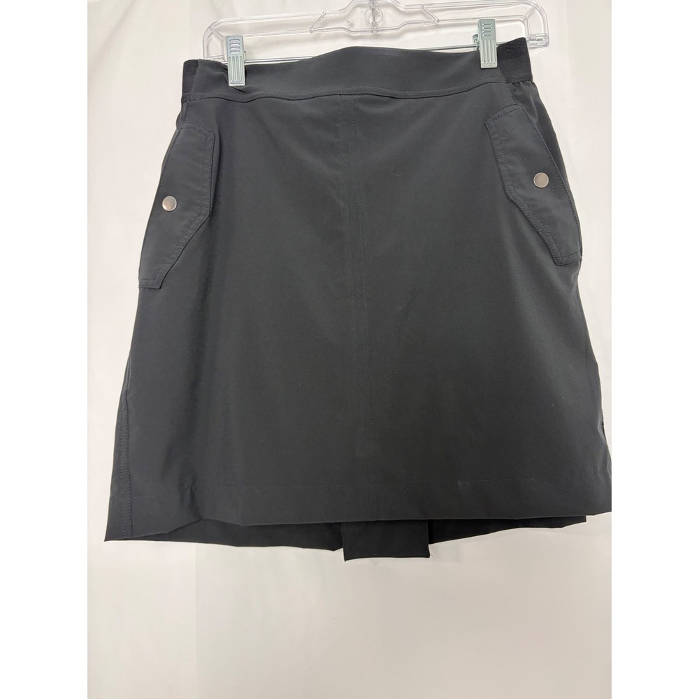 Athleta Black Active Skort Womens Size 10 Hiking Golf‎ Tennis Skirt with Shorts